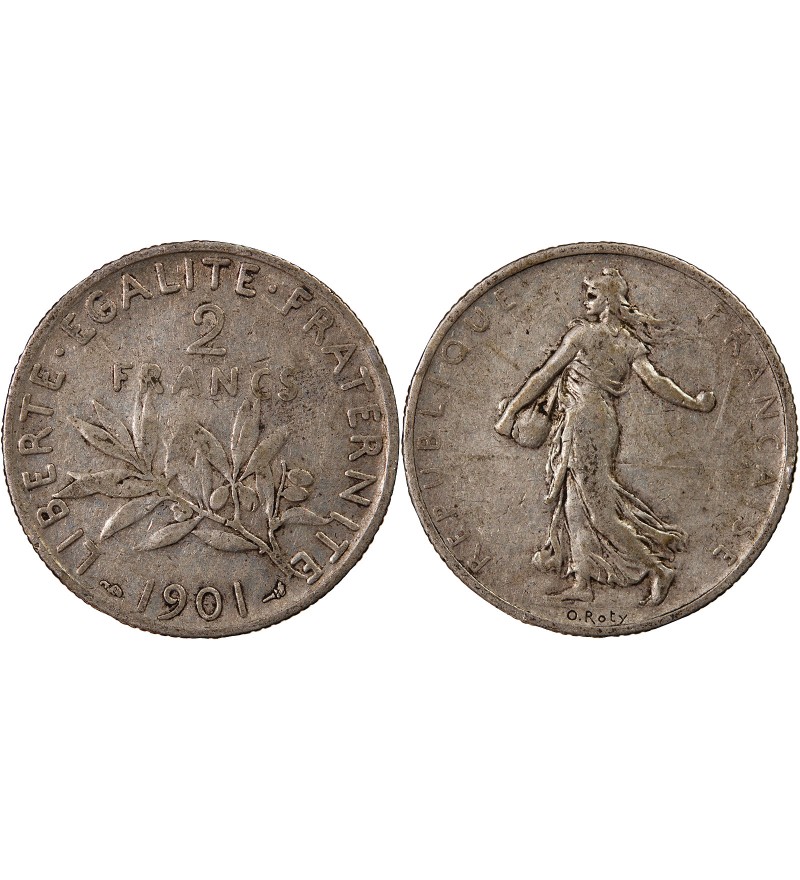 SEMEUSE - 2 FRANCS ARGENT 1901