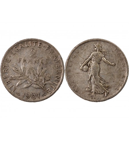 SEMEUSE - 2 FRANCS ARGENT 1901