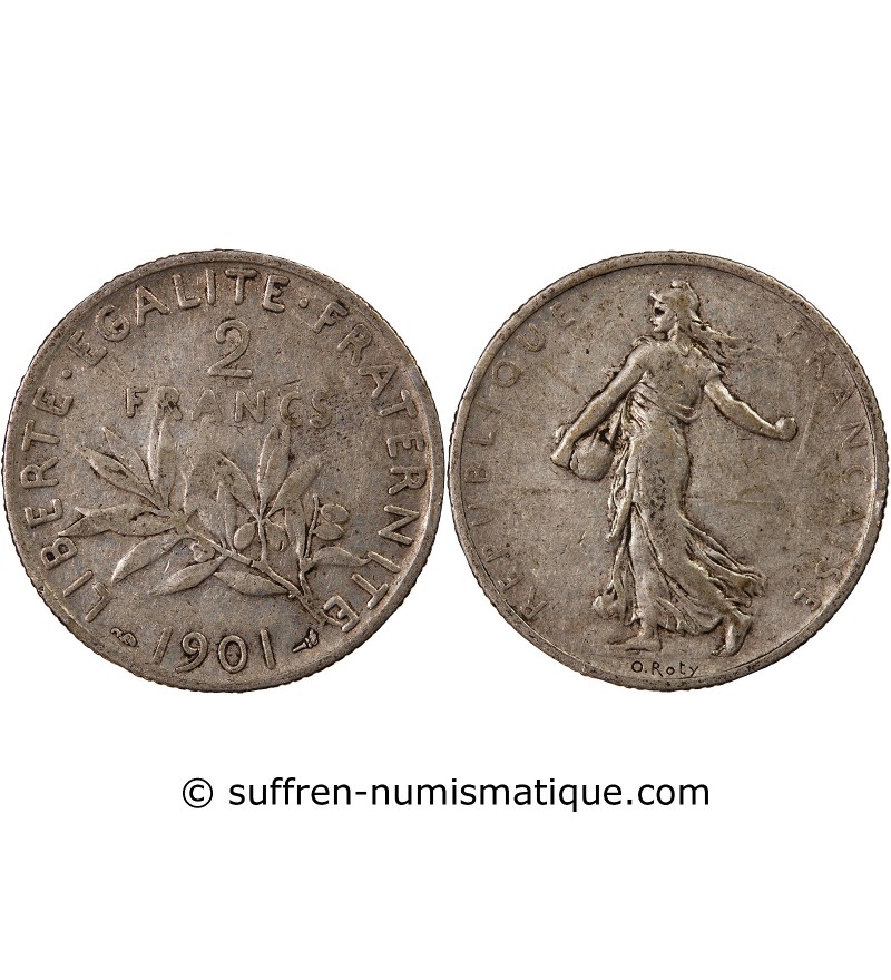 SEMEUSE - 2 FRANCS ARGENT 1901