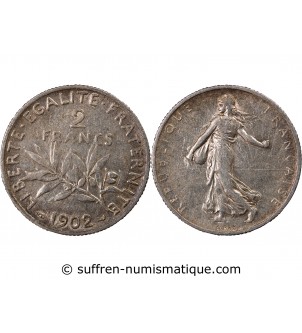 SEMEUSE - 2 FRANCS ARGENT 1902
