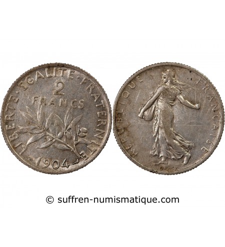 SEMEUSE - 2 FRANCS ARGENT 1904