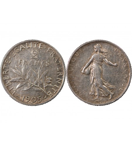 SEMEUSE - 2 FRANCS ARGENT 1905