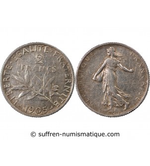 SEMEUSE - 2 FRANCS ARGENT 1905