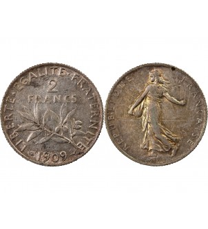 SEMEUSE - 2 FRANCS ARGENT 1909 2