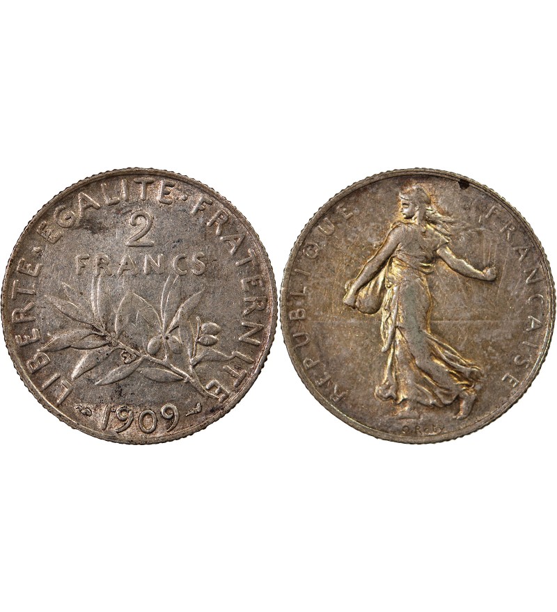 SEMEUSE - 2 FRANCS ARGENT 1909