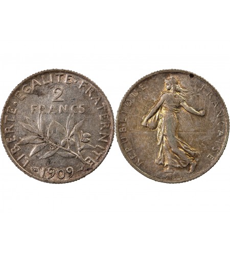 SEMEUSE - 2 FRANCS ARGENT 1909