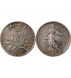 SEMEUSE - 2 FRANCS ARGENT 1910 2