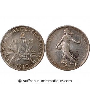 SEMEUSE - 2 FRANCS ARGENT 1910