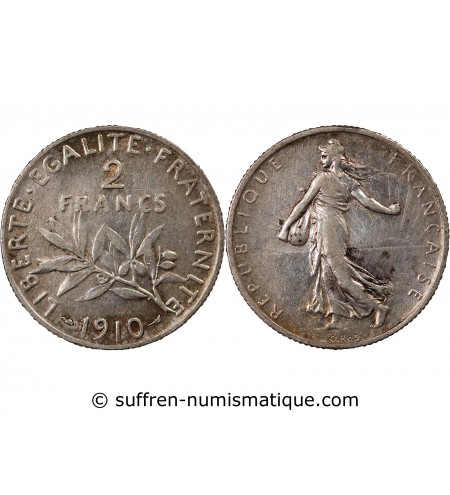 SEMEUSE - 2 FRANCS ARGENT 1910