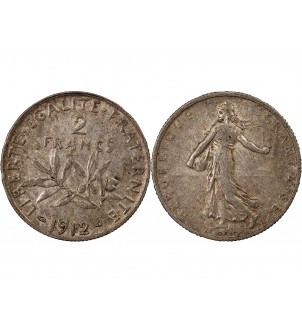 SEMEUSE - 2 FRANCS ARGENT 1912 2