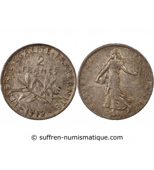 SEMEUSE - 2 FRANCS ARGENT 1912