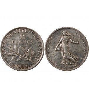 SEMEUSE - 2 FRANCS ARGENT 1913 2