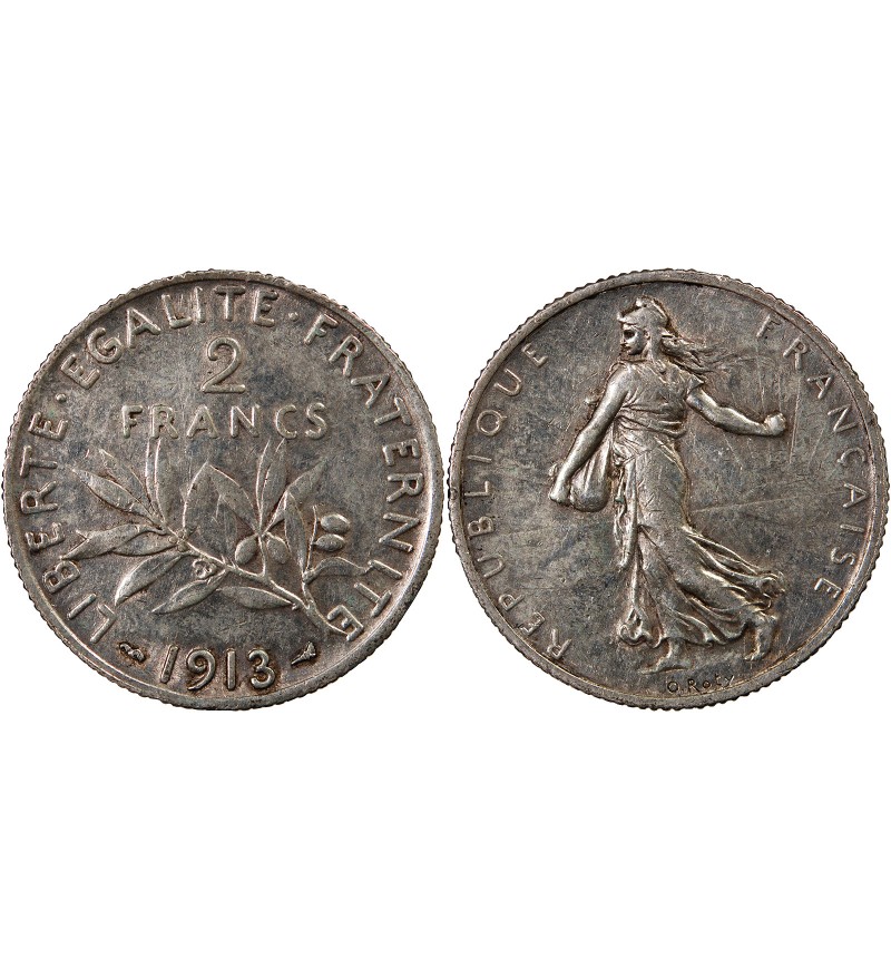 SEMEUSE - 2 FRANCS ARGENT 1913