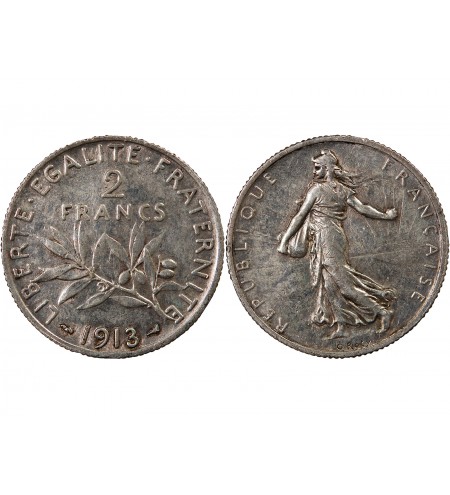 SEMEUSE - 2 FRANCS ARGENT 1913