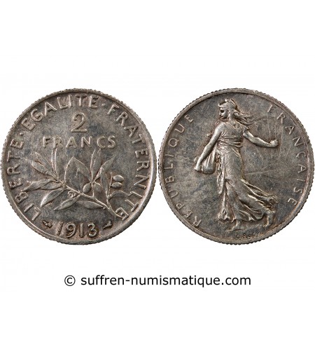 SEMEUSE - 2 FRANCS ARGENT 1913