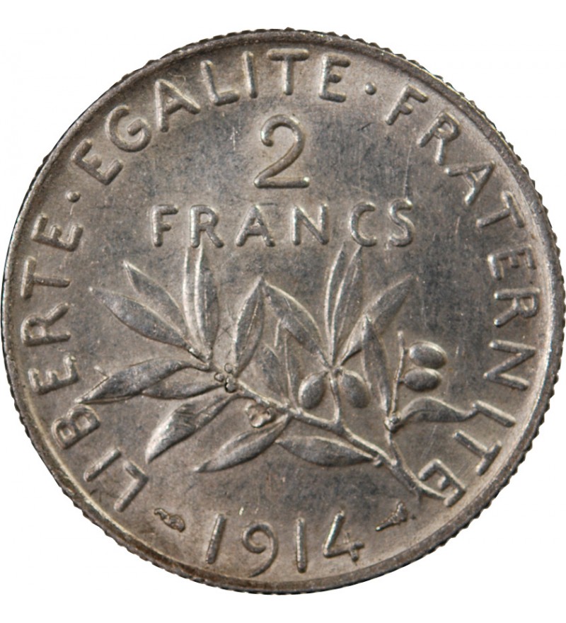 SEMEUSE - 2 FRANCS ARGENT 1914