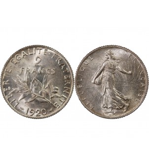 SEMEUSE - 2 FRANCS ARGENT 1920 2