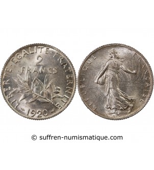 SEMEUSE - 2 FRANCS ARGENT 1920