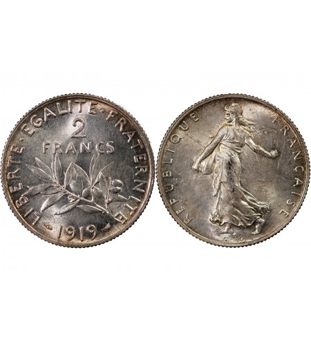 SEMEUSE - 2 FRANCS ARGENT 1919