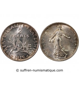 SEMEUSE - 2 FRANCS ARGENT 1919