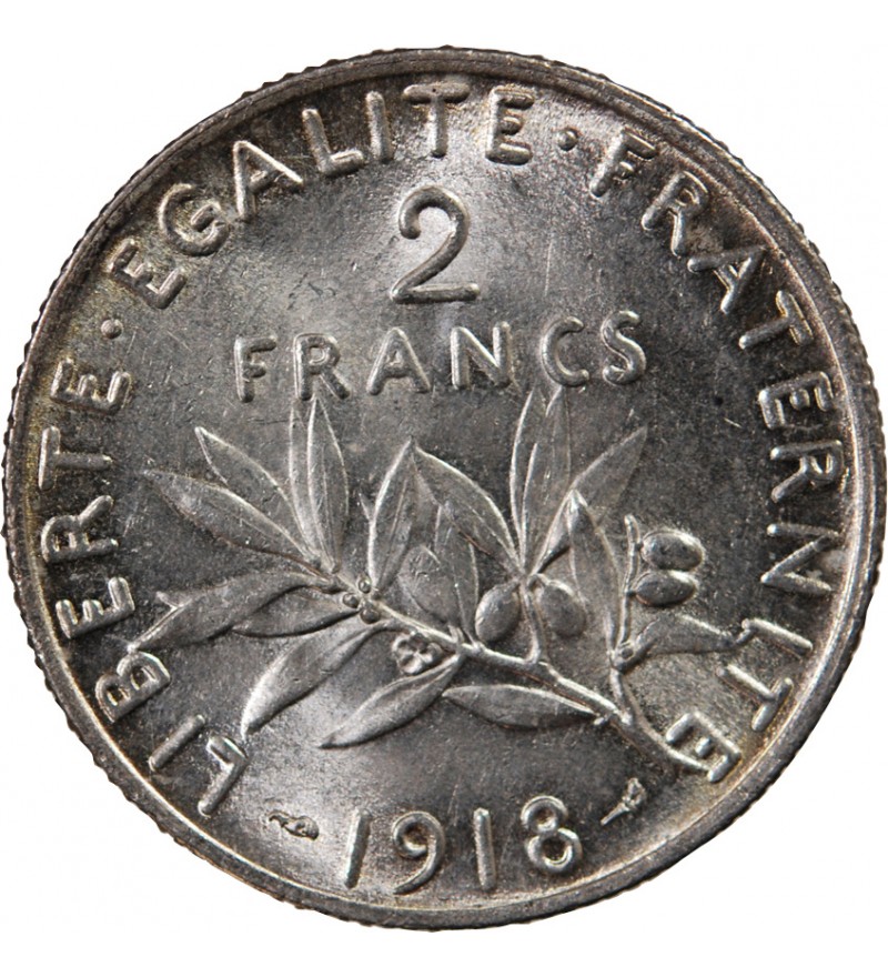 SEMEUSE - 2 FRANCS ARGENT 1918