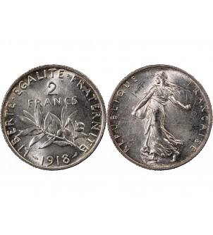 SEMEUSE - 2 FRANCS ARGENT 1918 2
