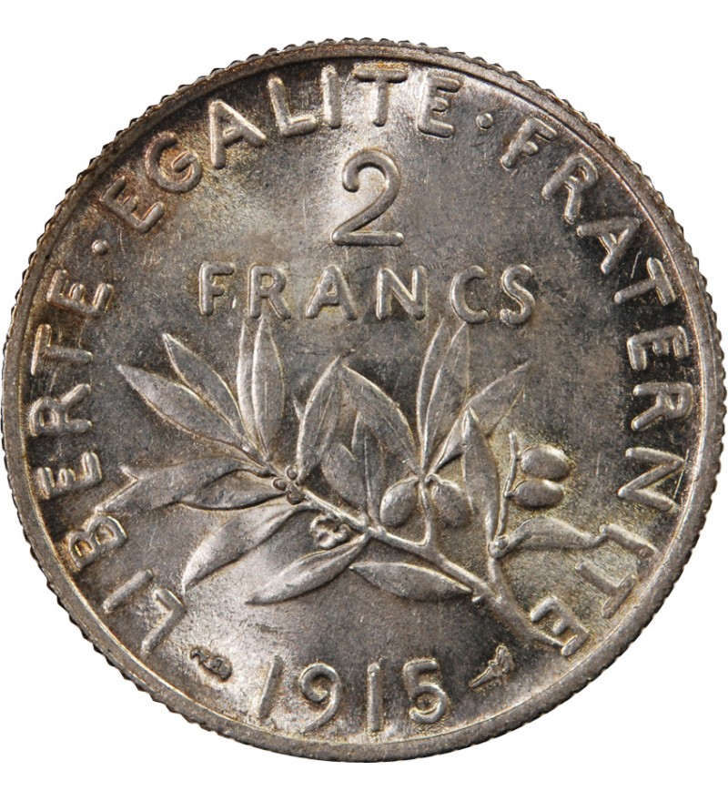 SEMEUSE - 2 FRANCS ARGENT 1915