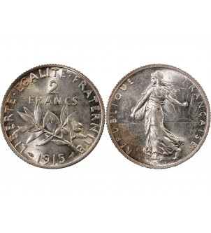 SEMEUSE - 2 FRANCS ARGENT 1915 2