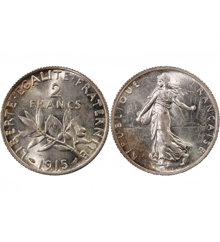 SEMEUSE - 2 FRANCS ARGENT 1915