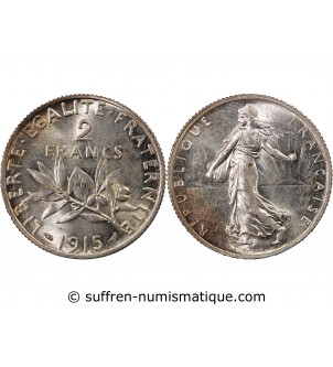 SEMEUSE - 2 FRANCS ARGENT 1915