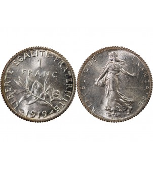 SEMEUSE - 1 FRANC ARGENT 1919 2