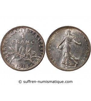 SEMEUSE - 1 FRANC ARGENT 1918