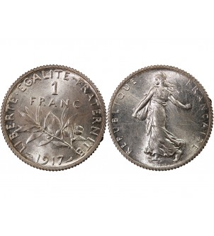 SEMEUSE - 1 FRANC ARGENT 1917 2