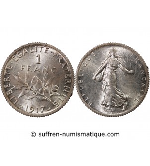 SEMEUSE - 1 FRANC ARGENT 1917