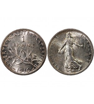 SEMEUSE - 1 FRANC ARGENT 1916 2