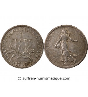 SEMEUSE - 1 FRANC ARGENT 1910