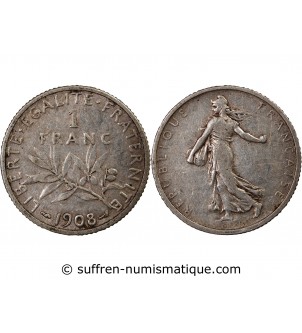 SEMEUSE - 1 FRANC ARGENT 1908