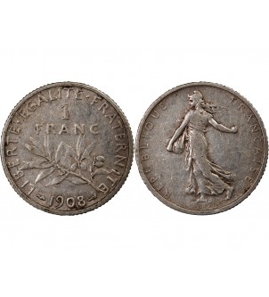 SEMEUSE - 1 FRANC ARGENT 1908 2