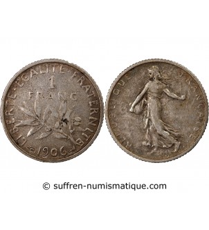 SEMEUSE - 1 FRANC ARGENT 1906