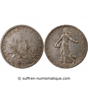 SEMEUSE - 1 FRANC ARGENT 1905