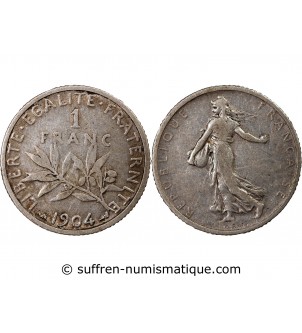 SEMEUSE - 1 FRANC ARGENT 1904