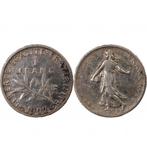 SEMEUSE - 1 FRANC ARGENT 1902 2