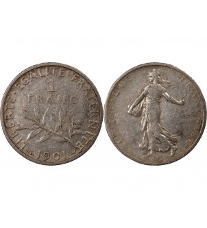 SEMEUSE - 1 FRANC ARGENT 1901 2