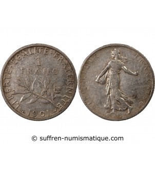 SEMEUSE - 1 FRANC ARGENT 1901