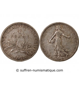 SEMEUSE - 1 FRANC ARGENT 1898