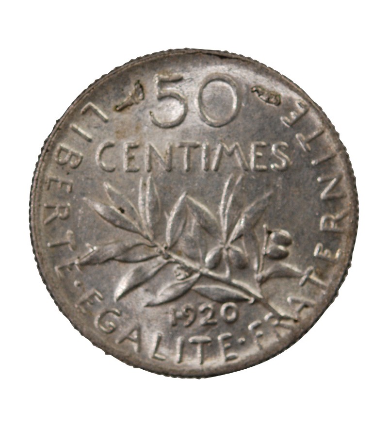 SEMEUSE - 50 CENTIMES ARGENT 1920