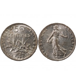 SEMEUSE - 50 CENTIMES ARGENT 1920 2