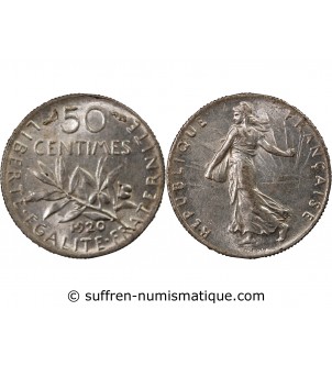 SEMEUSE - 50 CENTIMES ARGENT 1920
