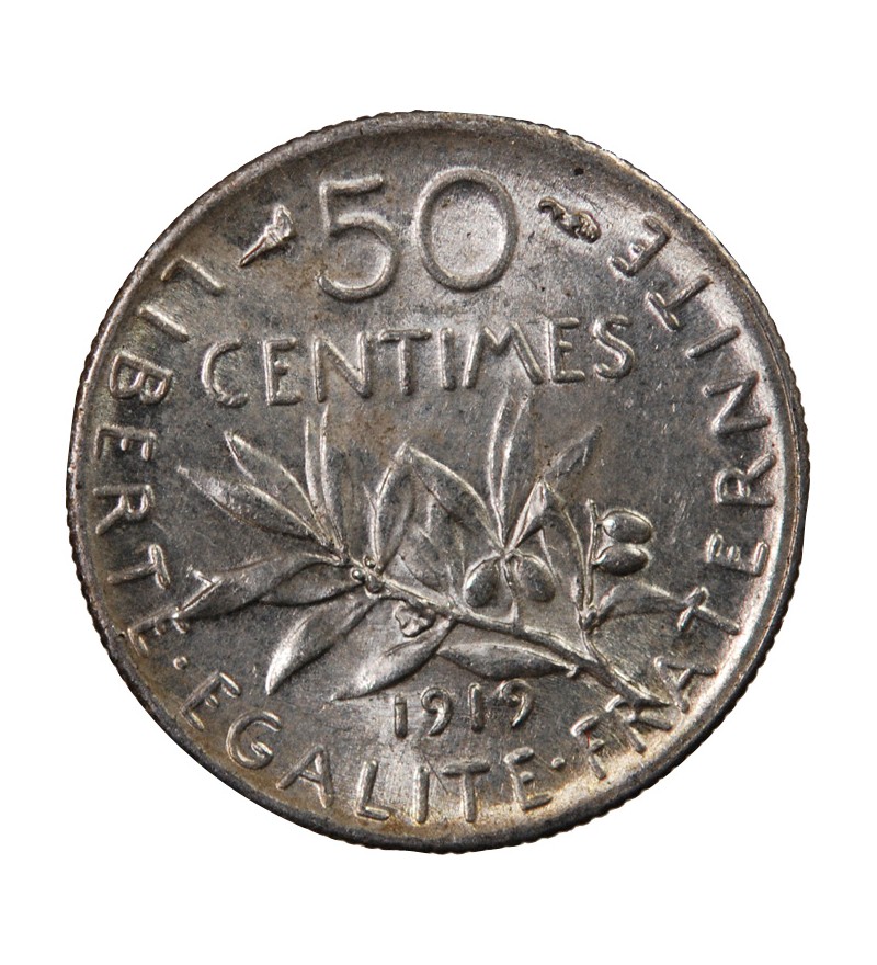 SEMEUSE - 50 CENTIMES ARGENT 1918