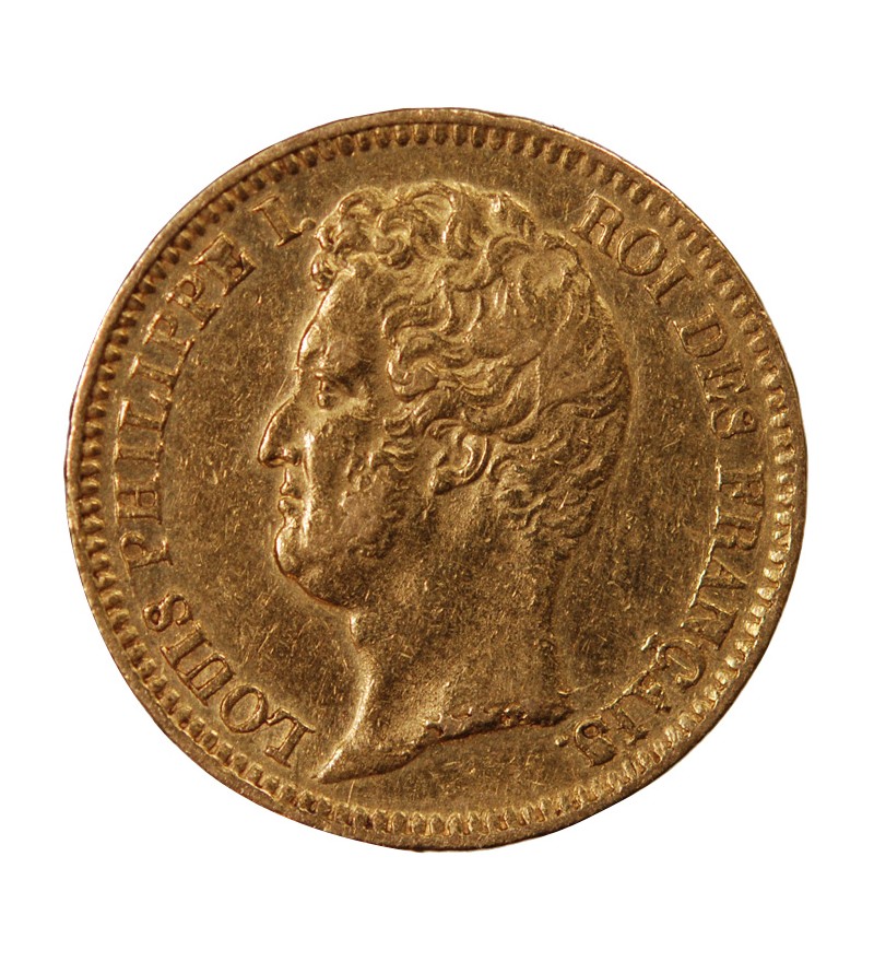 LOUIS PHILIPPE﻿ Ier - 20 FRANCS OR 1831 A PARIS "Tête Nue Tranche en Relief"﻿